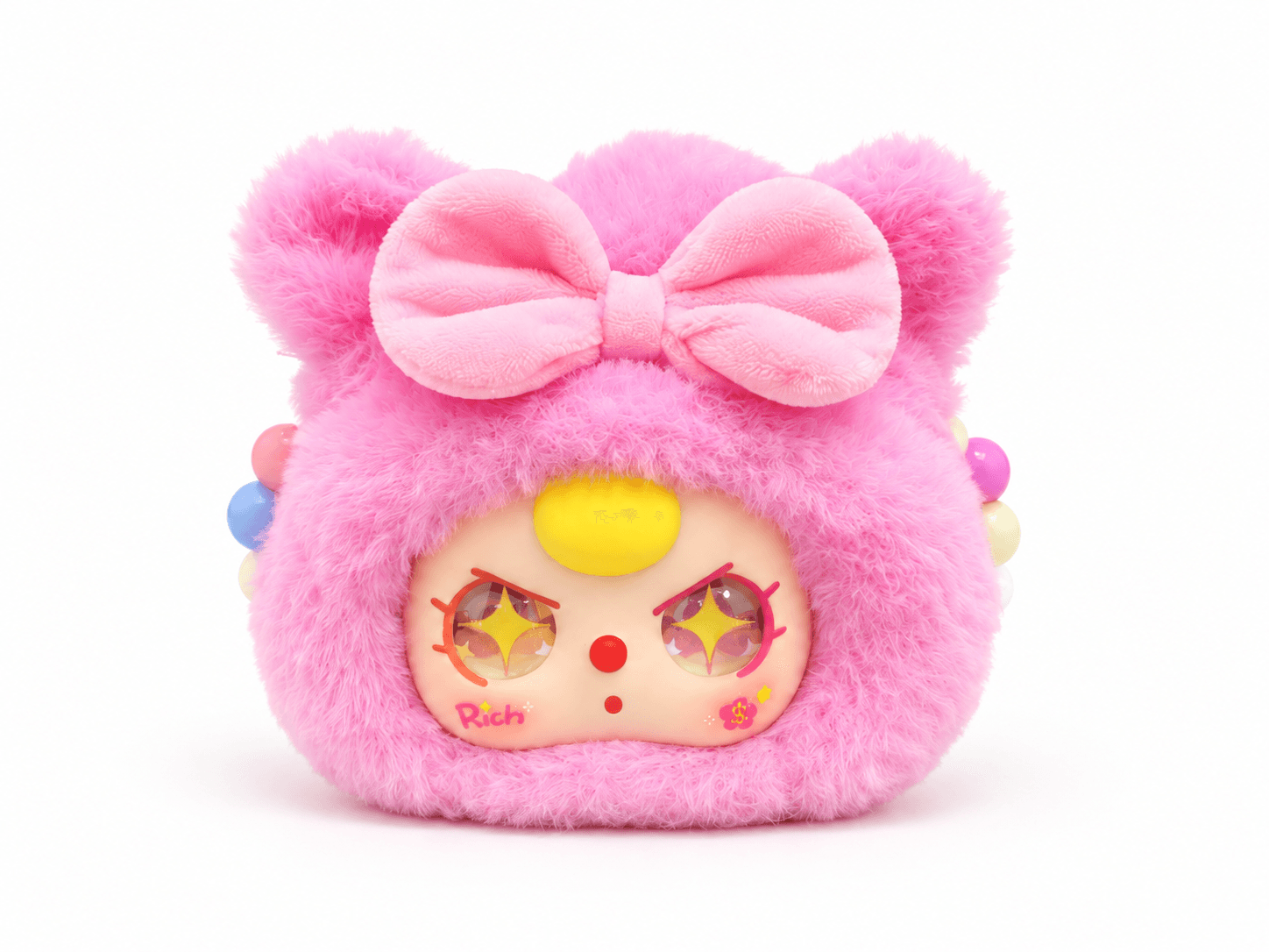 Pink character-shaped pouch development example