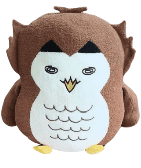 Large custom mascot plush product example